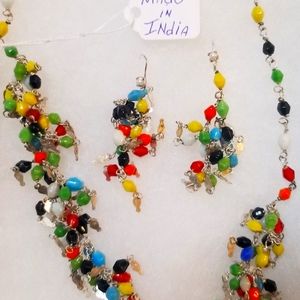 Multicolor Necklace and Earring set
